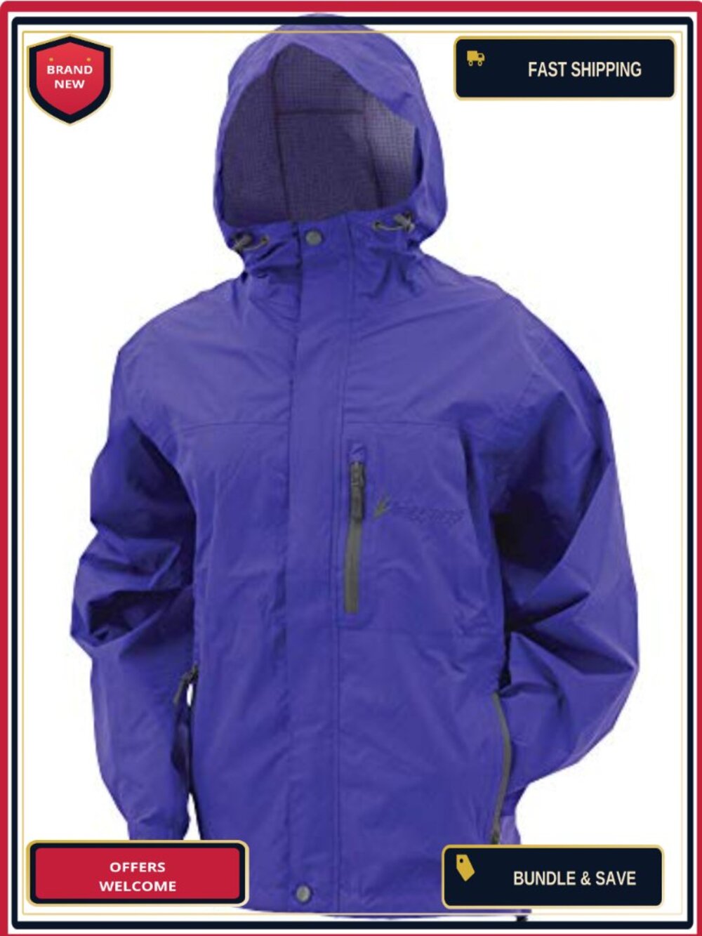 Ultra Light Waterproof Breathable Rain Jacket with Hood